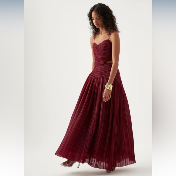 Aje Laurier Wave Maxi Dress AU12/US8 - Picture 7 of 9